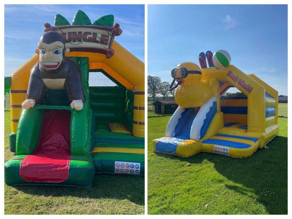 Te huur / huren springkussen slide combo, Ophalen, Zo goed als nieuw, Overige