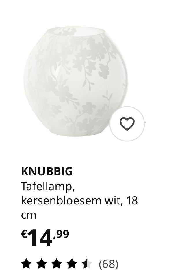 IKEA lampje, Ophalen, Zo goed als nieuw, Minder dan 50 cm