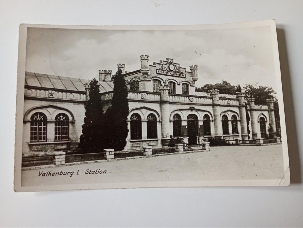 Valkenburg Station 1949, Ophalen of Verzenden, 1940 tot 1960, Gelopen, Limburg