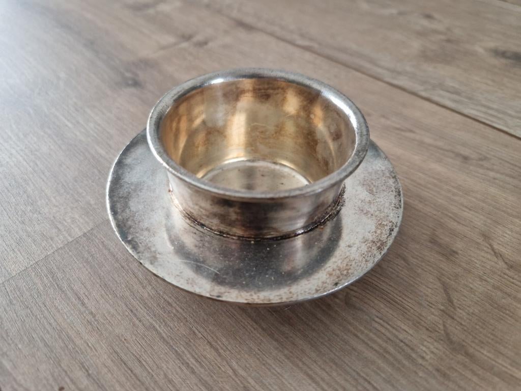 Verzilverde botervloot | SSG Solingen Germany, Antiek en Kunst, Ophalen of Verzenden, Zilver