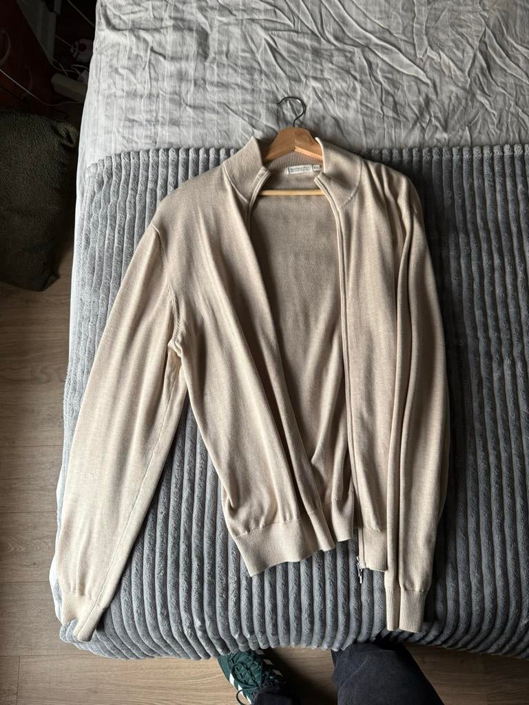 Suitsupply Vest Zand XL - Zijde, Wol, Kasjmier, Ophalen of Verzenden, Zo goed als nieuw, Maat 56/58 (XL), Beige