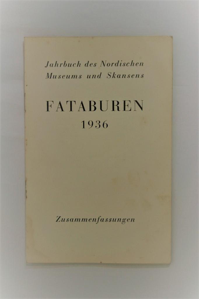12x Fataburen: Nordiska Museets och Skansen Årsbok (31-47), Boeken, Tijdschriften en Kranten, Gelezen, Ophalen of Verzenden