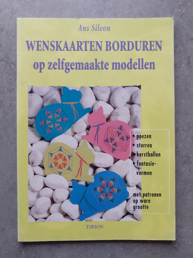 Wenskaarten borduren Ans Sileon, Ophalen of Verzenden, Gebruikt, Overige thema's, Overige typen