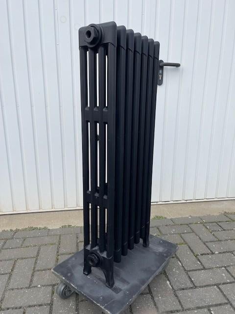 Gietijzeren radiator vintage nr. 2,  zwart 92 cm hoog, Ophalen, Gebruikt, Radiator, Minder dan 60 cm