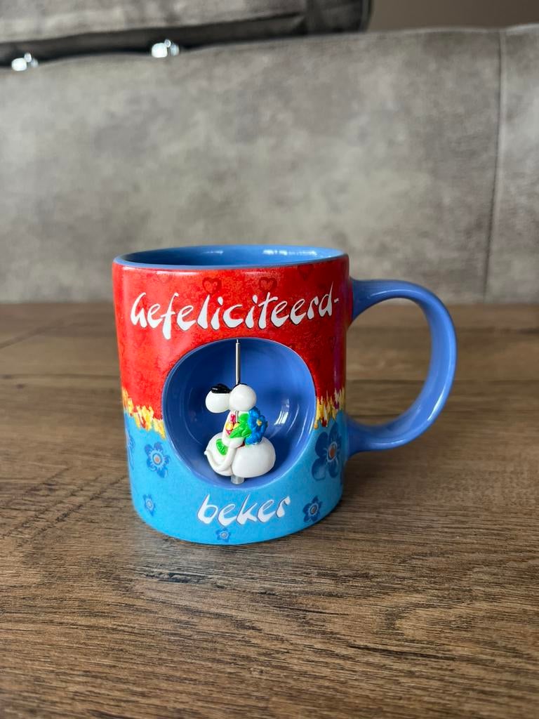 Leuke verjaardags beker van Diddl, Ophalen of Verzenden, Zo goed als nieuw, Servies