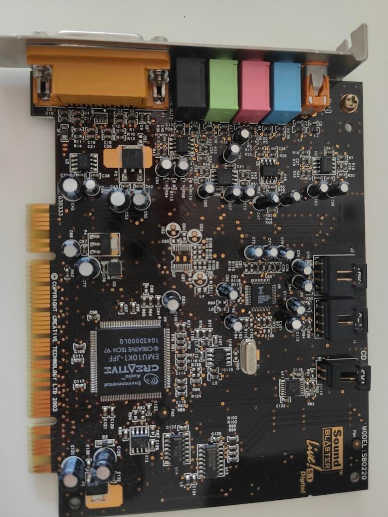 Sound Blaster Live! 5.1 Interne Geluidskaart, Computers en Software, Geluidskaarten, Ophalen of Verzenden, Gebruikt, Intern, Creative