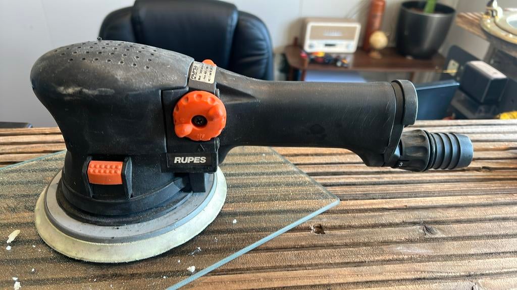 Rupes TA551A 150mm pneumatische excentrische schuurmachine!, Ophalen of Verzenden, Nieuw, Minder dan 600 watt, Excentrische schuurmachine