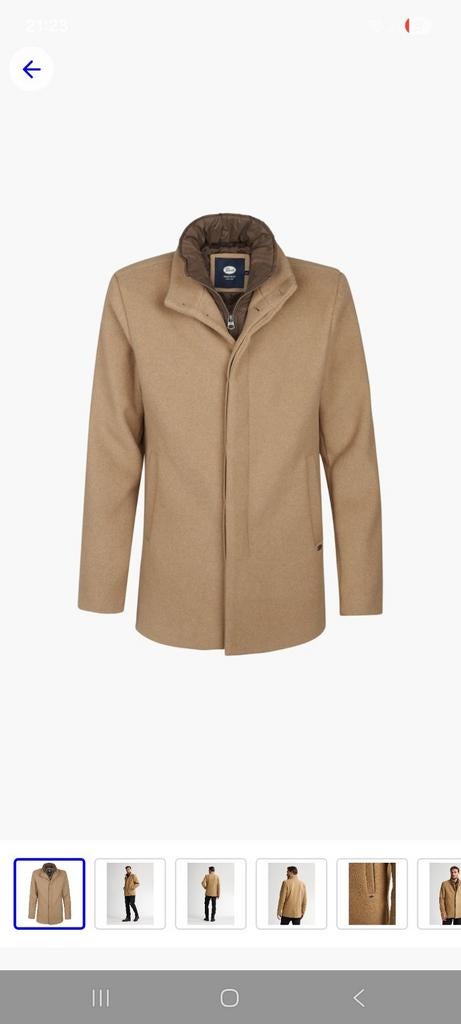 Heren wollen jas, Ophalen of Verzenden, Zo goed als nieuw, Maat 46/48 (XL) of groter, Bruin
