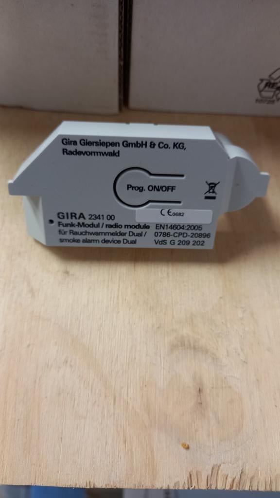 Gira 234100 draadloze module rookmelder Dual/Vds funk/bus, Nieuw, Ophalen of Verzenden, Gira, X