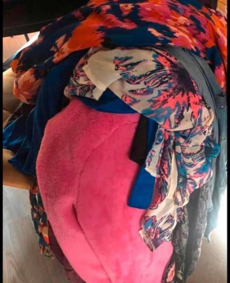 Kledingpakket 120 stuks, Kleding | Dames, Grote Maten, Ophalen, Zo goed als nieuw, Broek of Spijkerbroek