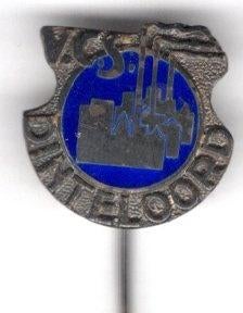 VSC Dinteloord suikerunie email op zilverkl speldje( D_015 ), Verzenden, Zo goed als nieuw, Stad of Land, Speldje of Pin