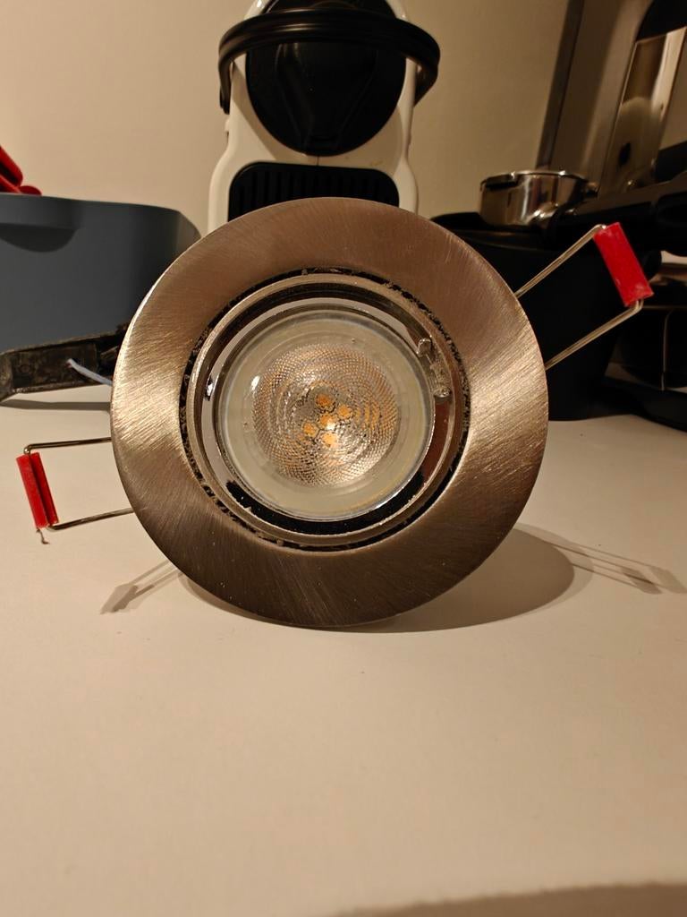 Partij Sylvania Luminance inbouwspots + Philips LED, Ophalen, Gebruikt, Metaal, Modern