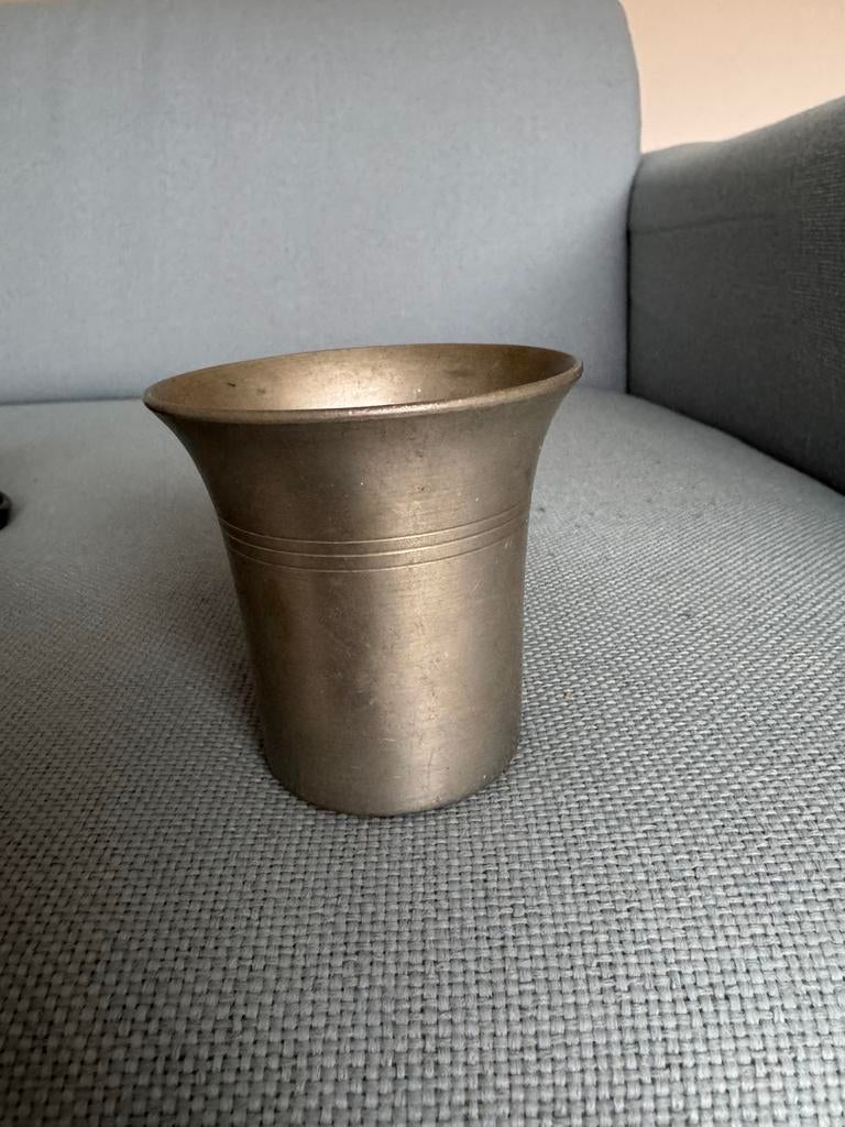 Beker Tin, Antiek en Kunst, Ophalen of Verzenden