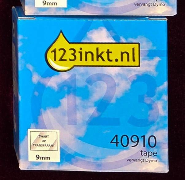 DYMO 40910, 91200, 91201 tape voor labels, Qwerty, Nieuw, Ophalen of Verzenden, 123inkt.nl