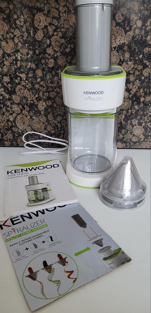 Kenwood Spiralizer elektrische spiraalsnijder FGP20, Ophalen of Verzenden, Zo goed als nieuw