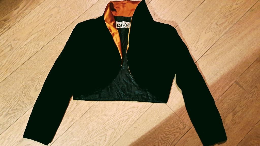 Frank Govers haute couture gala jurk, Ophalen, Zo goed als nieuw, Maat 42/44 (L), Zwart