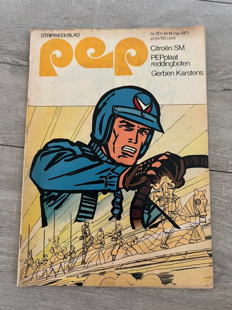 Pep stripweekblad nm 20 14 mei 1971, Eén stripboek, Ophalen of Verzenden, Gelezen