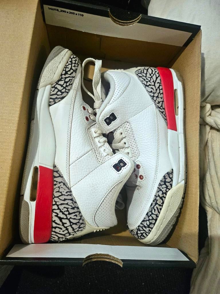 Nike Air Jordan 3 AJ3 Fire Red maat 37/38, Nike Air Jordan, Ophalen of Verzenden, Sneakers of Gympen, Gedragen
