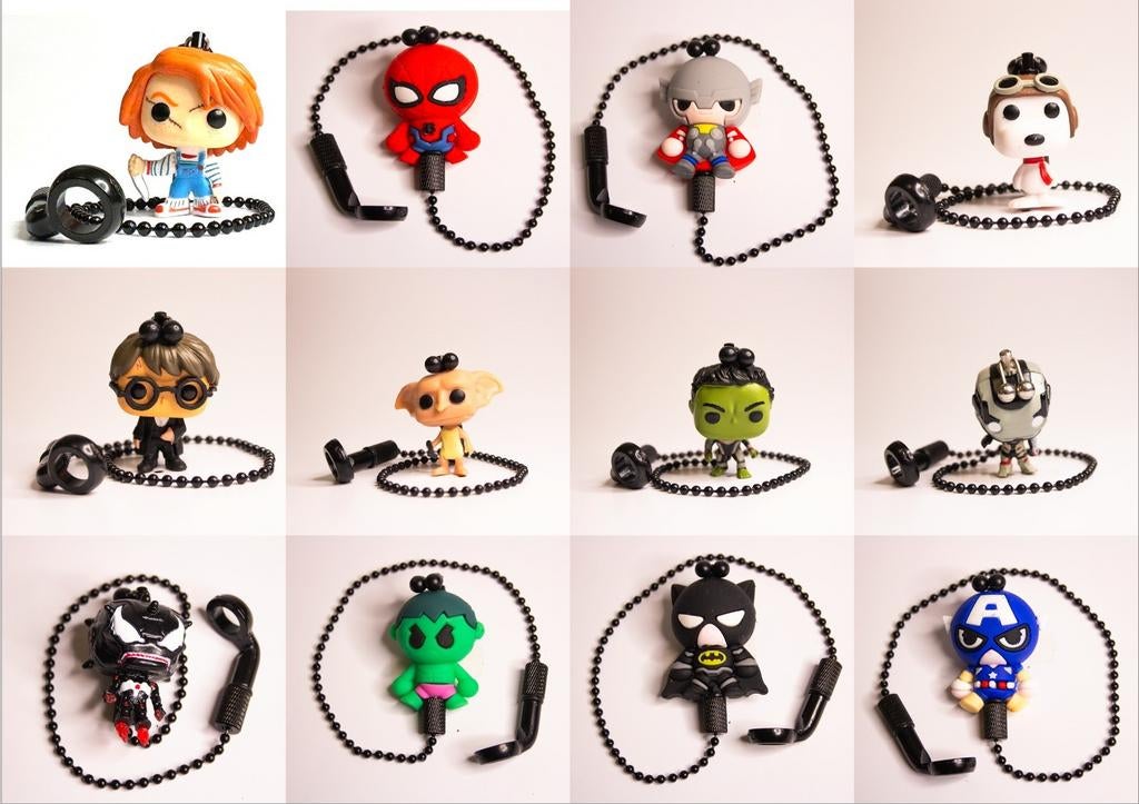 CARP HANGERS by GILL Marvel,Horror,Action figuren hangers.🎣, Watersport en Boten, Ophalen of Verzenden, Nieuw, Complete set