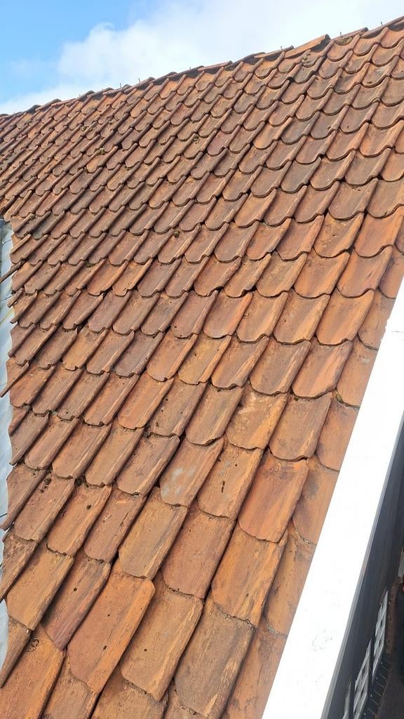 Mooi partij oude holle dakpannen te koop ca. 3500, Ophalen, Steen of Klei, Zo goed als nieuw, 15 m² of meer