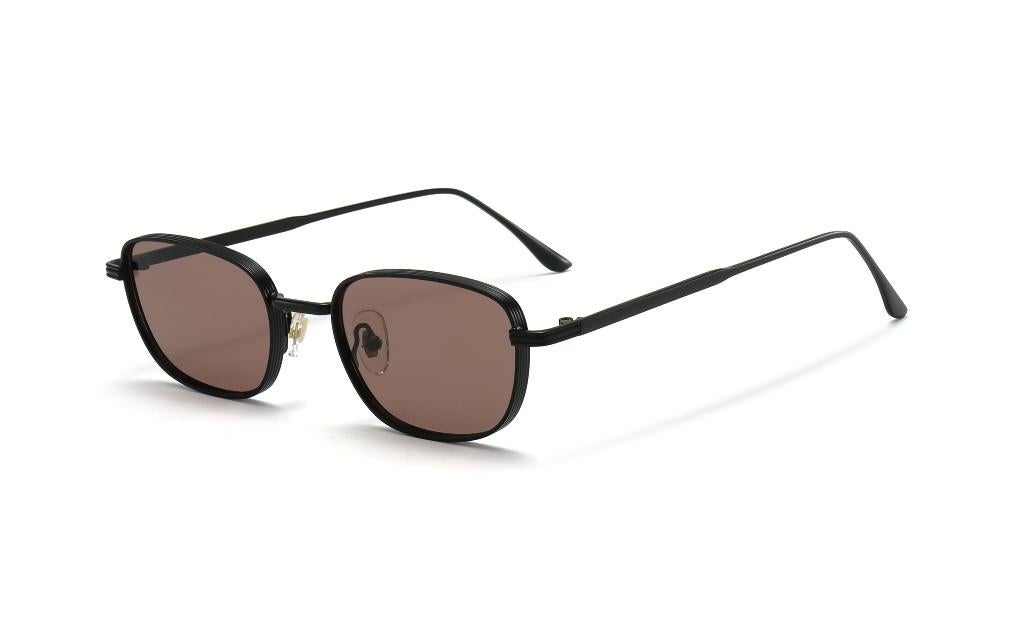 Festival zonnebril / planga / sunnies met metalen montuur, Overige merken, Zonnebril, Zwart, Nieuw