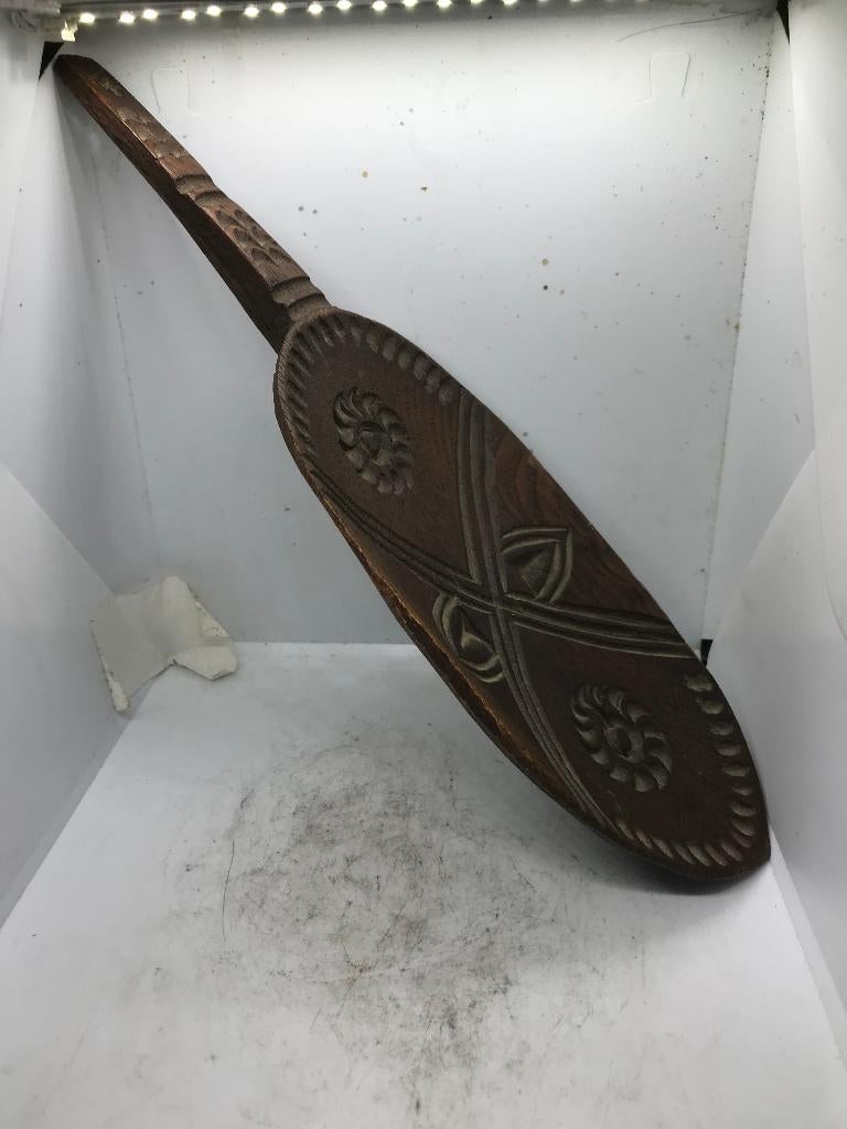 hout lepel 18 19 eeuw volkskunst, Ophalen of Verzenden