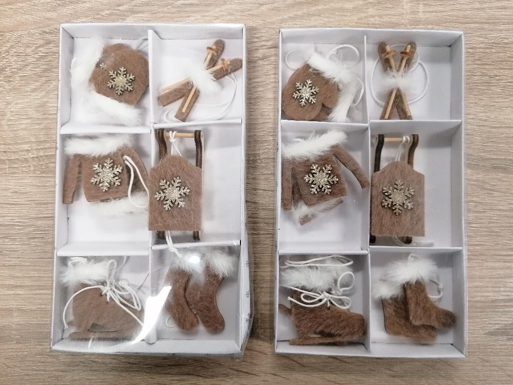 Houten kersthangers, Diversen, Kerst, Ophalen of Verzenden, Nieuw
