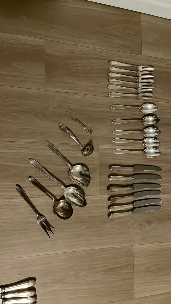 Verzilverd bestek Keltum P2, Huis en Inrichting, Keuken | Bestek, Ophalen of Verzenden, Zilver