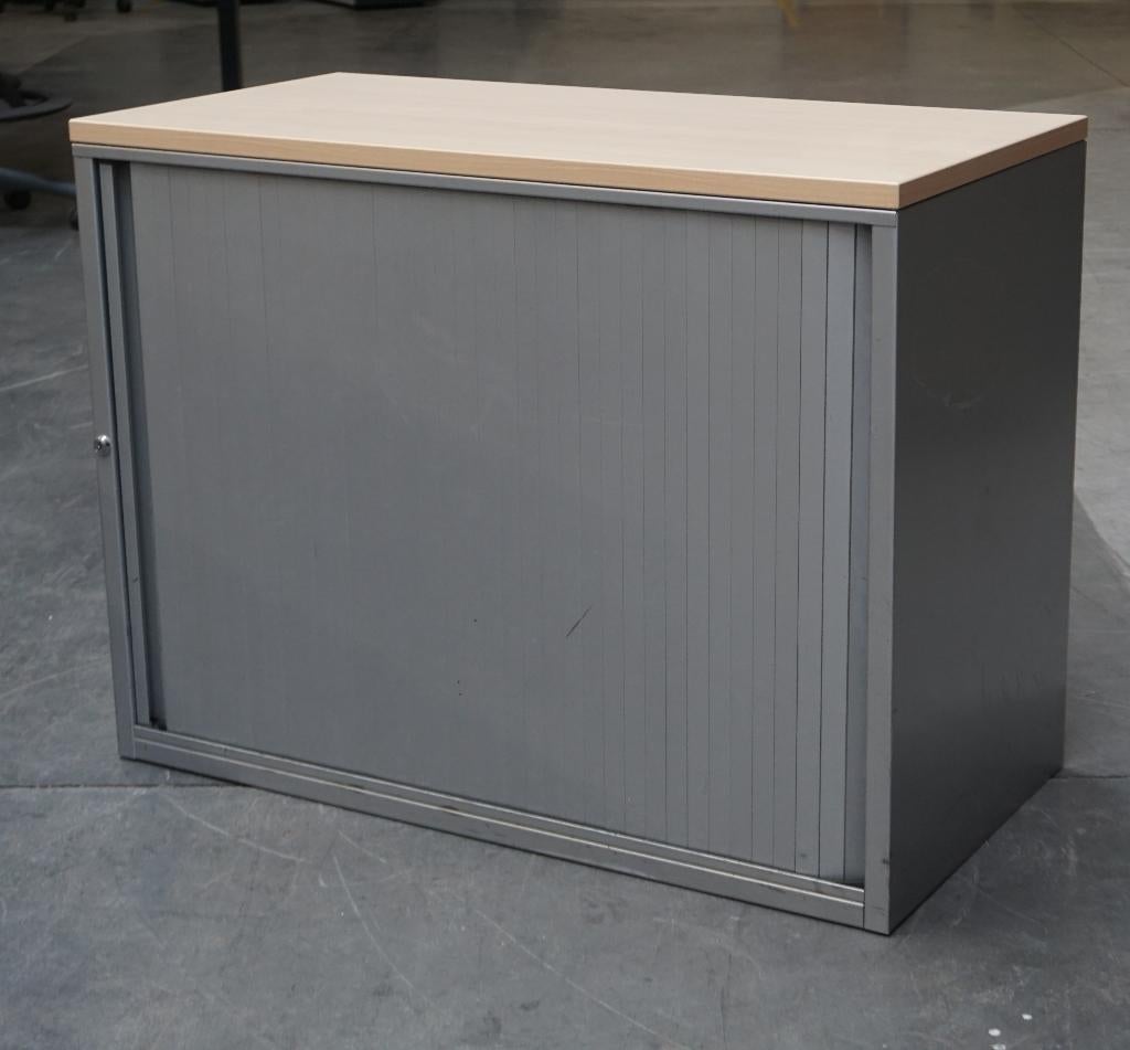 WPD Roldeurkast | Archiefkast | 76 x 100 x 45 cm | Grijs, Gebruikt, -, -, Met slot
