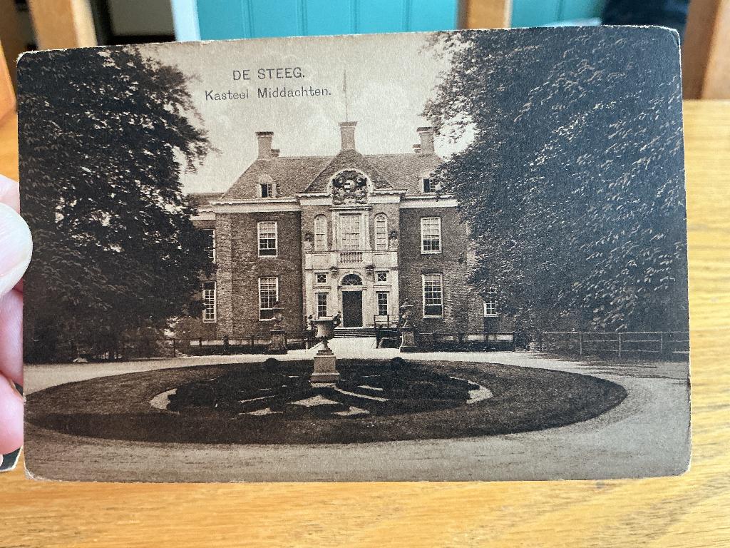 De Steeg kasteel Middachten, Ophalen of Verzenden, Voor 1920, Ongelopen, Gelderland