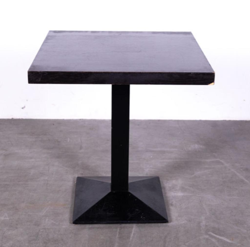 Horecatafel donkerbruin 70x70cm (27 stuks), Overige houtsoorten, Gebruikt, 50 tot 100 cm, Vierkant
