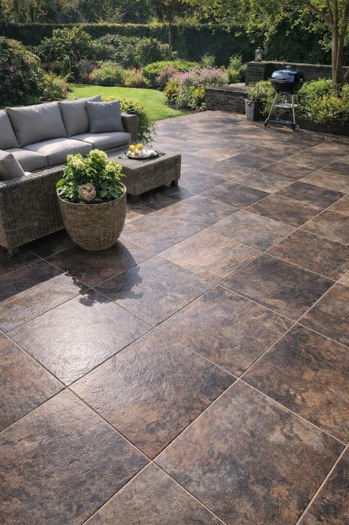 Tuintegels 80x80x4cm Geoceramica, Keramiek, Nieuw, Ophalen of Verzenden, 10 m² of meer