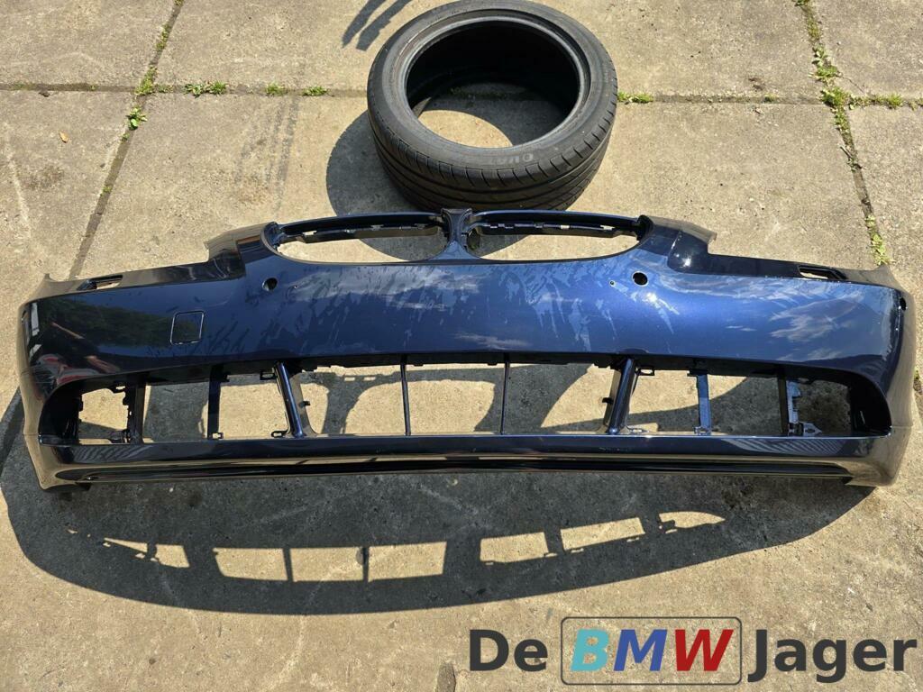 Voorbumper blauw BMW 5-serie E60 E61 51110149246, Gebruikt, Voor, Ophalen of Verzenden, Bumper