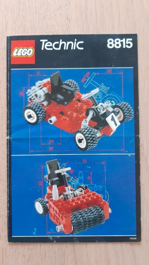 Lego Technic 8815 instructieboekje uit 1991, Kinderen en Baby's, Speelgoed | Duplo en Lego, Ophalen of Verzenden, Zo goed als nieuw
