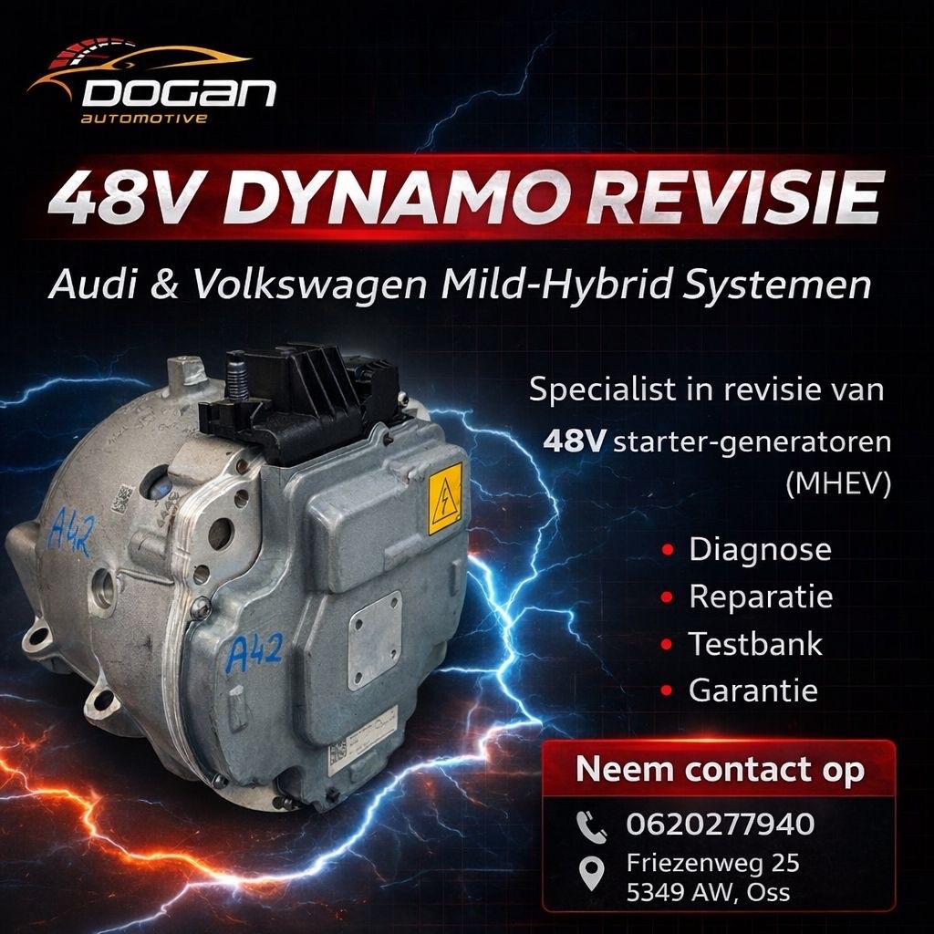 48V Mild Hybride Dynamo Revisie - Audi & Volkswagen, Auto-onderdelen, Motor en Toebehoren, Audi, Gereviseerd, Ophalen