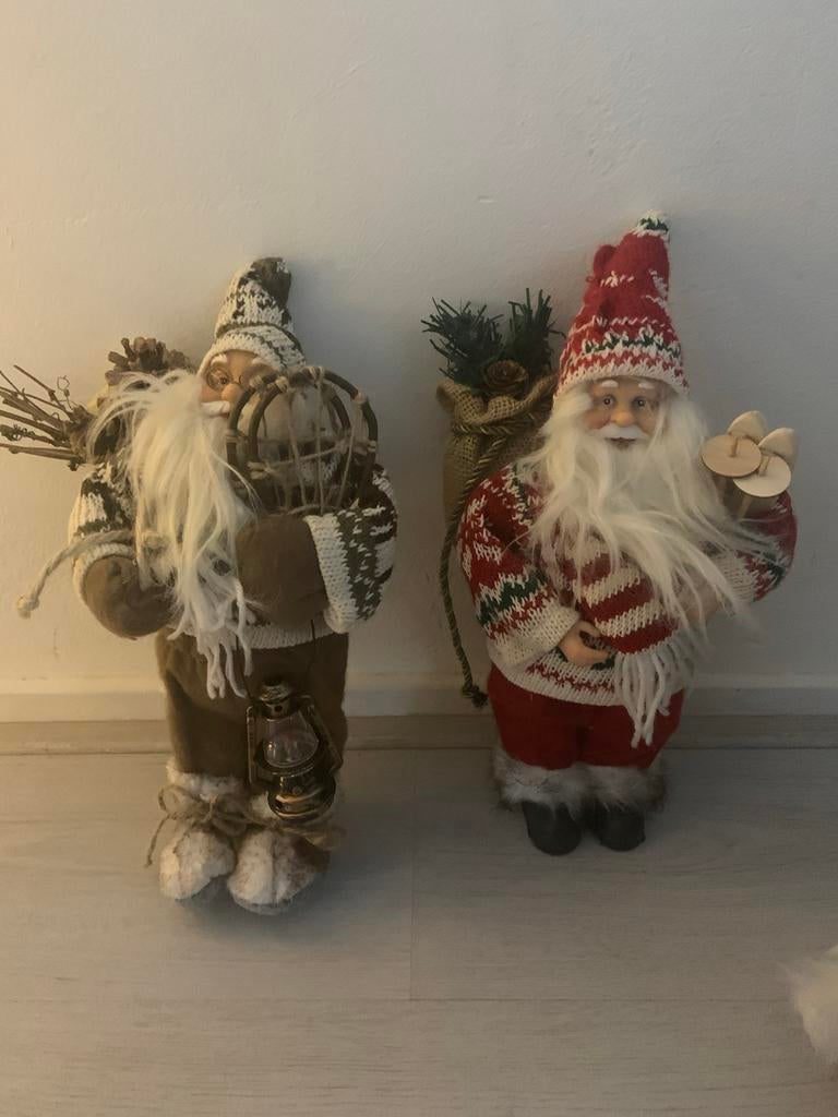 2 kerstmannen, Ophalen of Verzenden, Zo goed als nieuw