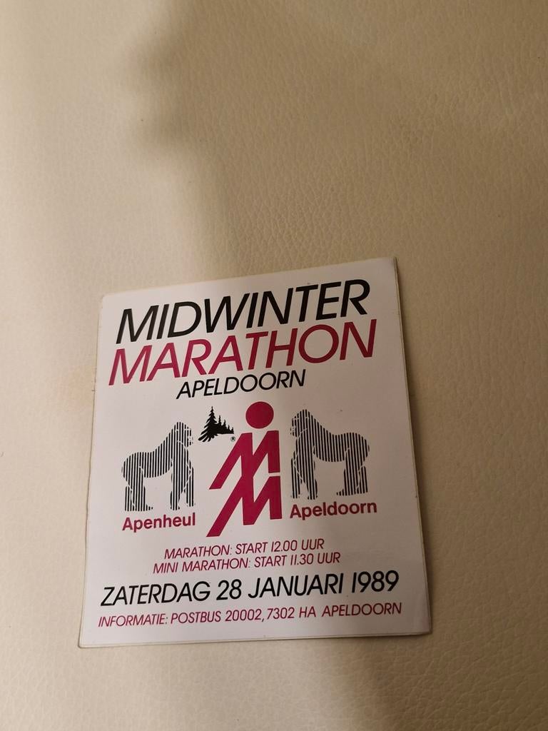 5234 Midwinter Marathon Apeldoorn 1989, Verzamelen, Ophalen of Verzenden