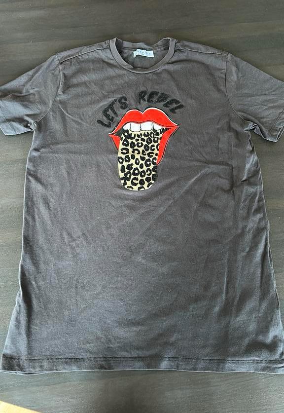 Donkergrijs shirt van Loavies, Ophalen of Verzenden, Korte mouw, Maat 34 (XS) of kleiner, Grijs