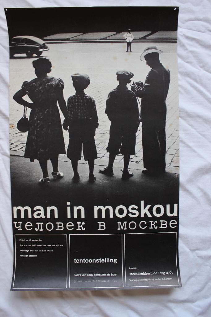 Origineel affiche "man in Moskou" van Posthuma de Boer, Ophalen