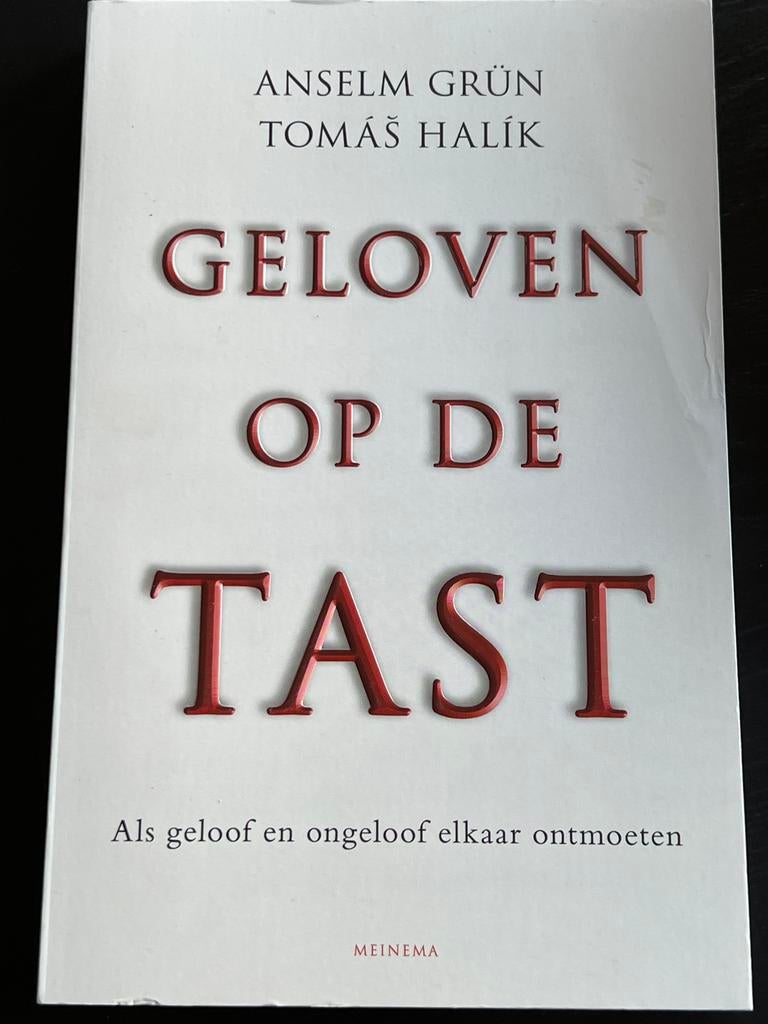 Geloven op de tast - Anselm Grün & Tomas Halik, Boeken, Ophalen of Verzenden, Zo goed als nieuw, Tomas Halik; Anselm Grün