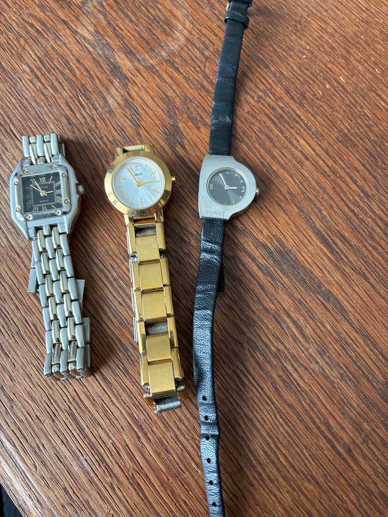 Vintage Horloges - Diverse merken, Sieraden, Tassen en Uiterlijk, Horloges | Dames, Overige merken, Gebruikt, Staal, Polshorloge