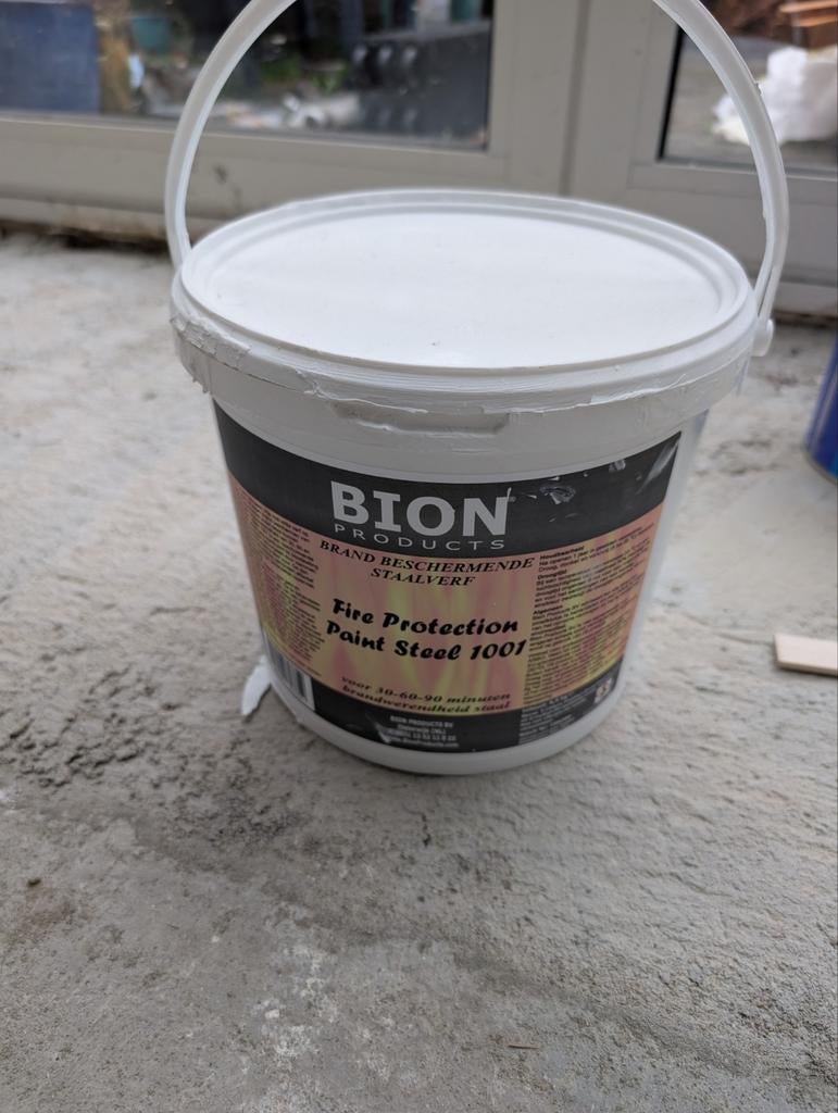 4,5 kg Restant Bion brandwerende verf voor metaal, Ophalen, Nieuw, Wit