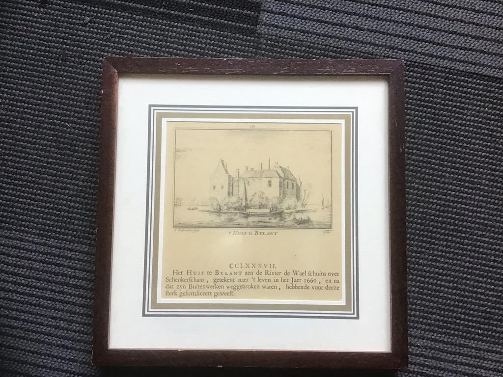 Ets A. Radermaker ‘t Huis te Bylant aan de waal, Antiek en Kunst, Kunst | Etsen en Gravures, Ophalen of Verzenden