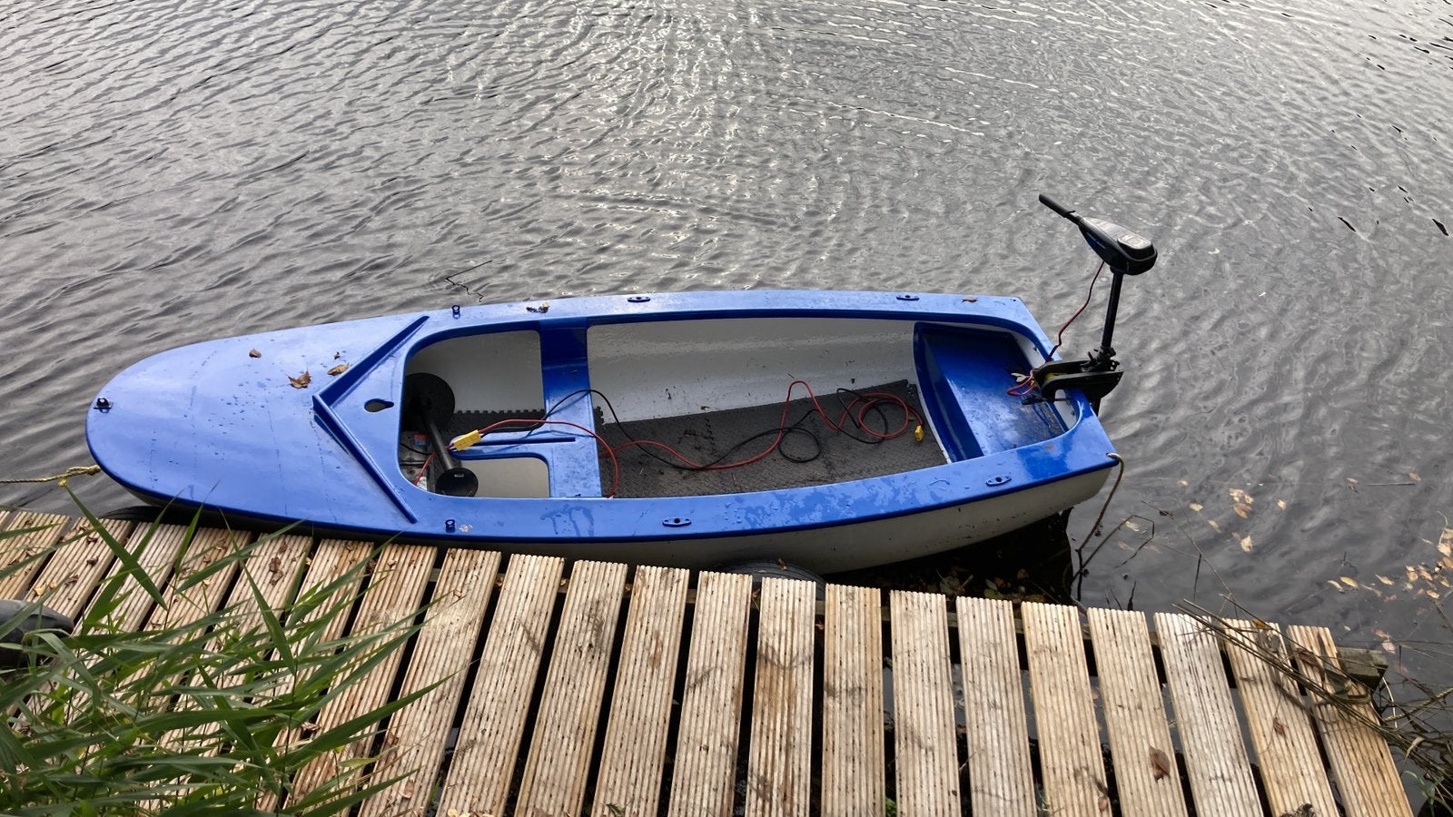 Bootje 3 m met accu en fluistermotor., Watersport en Boten, Ophalen, Gebruikt, Visboot, Polyester