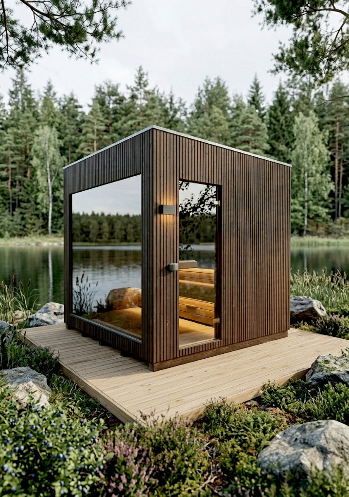 Buiten sauna, Ophalen of Verzenden, Zo goed als nieuw, Complete sauna