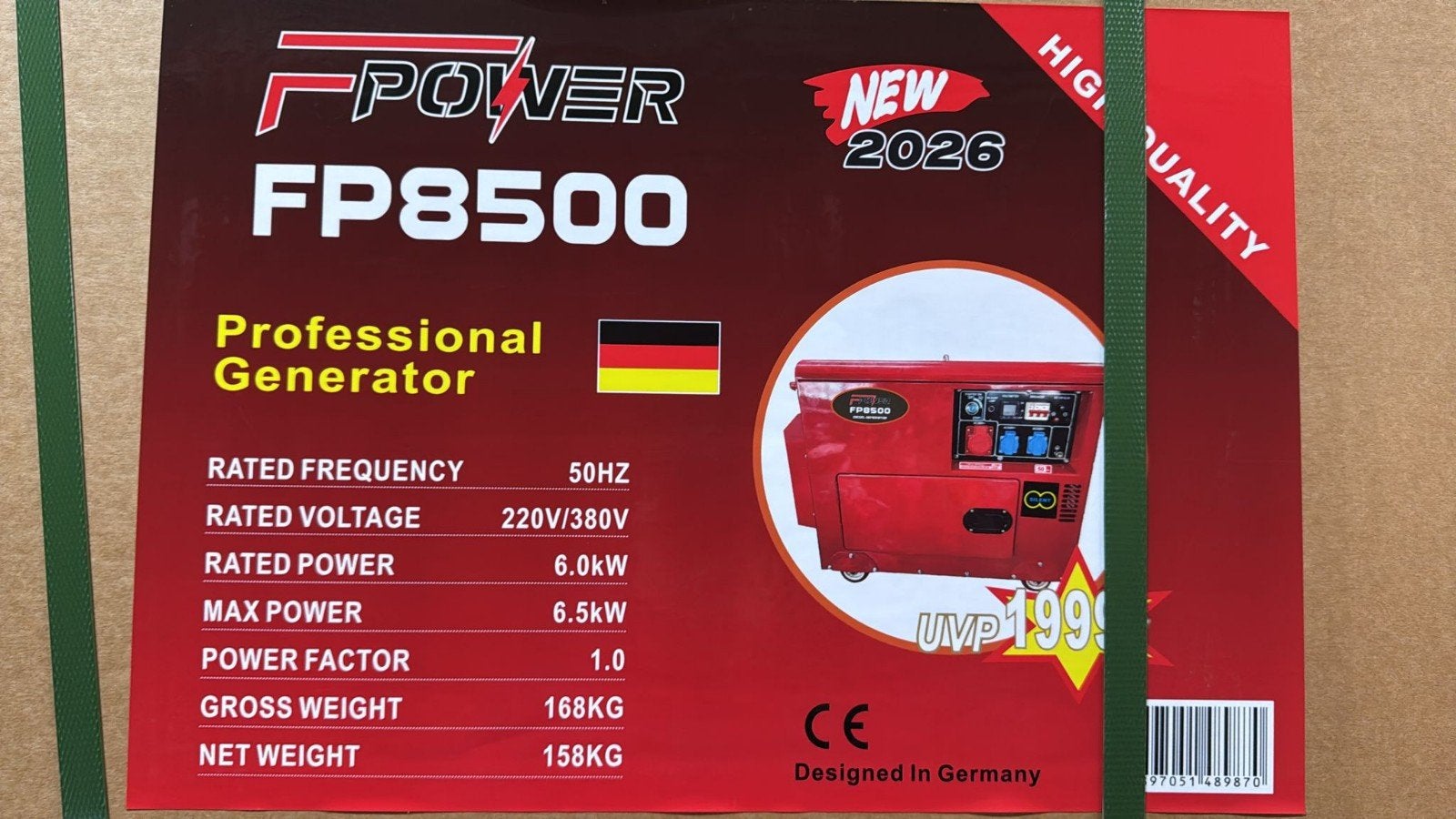 Aggregaat/generator Diesel 6500w Stil nieuw Gratis bezorging, Dieselolie, Geluidgedempt, Nieuw, Ophalen of Verzenden