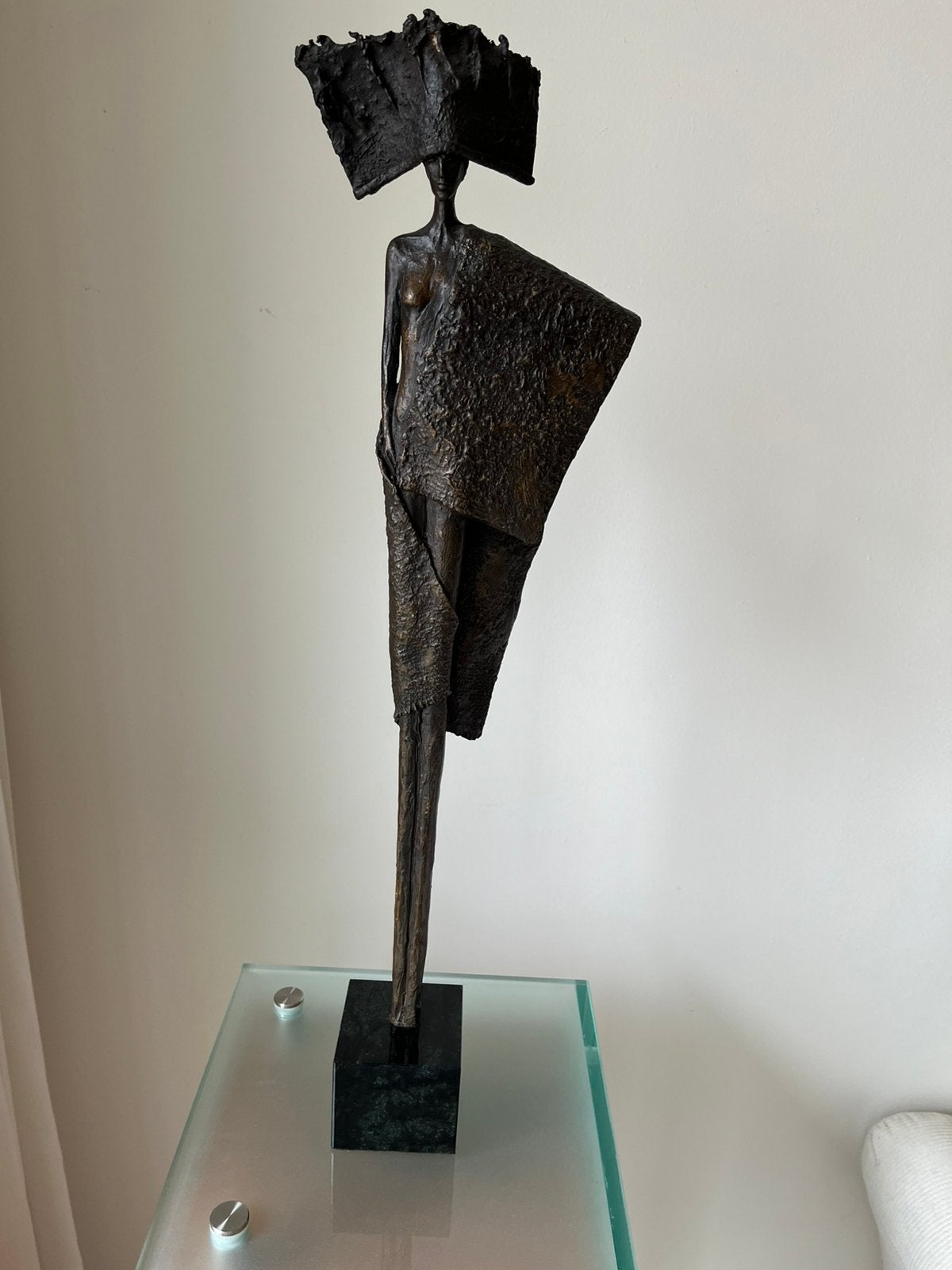 Prachtig bronzen beeld van Karel Zijlstra., Antiek en Kunst, Ophalen of Verzenden, 58 cm, Beeld