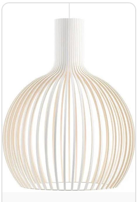 Secto Design Octo 4240 lamp wit, Ophalen, Zo goed als nieuw, Hout, Minder dan 50 cm