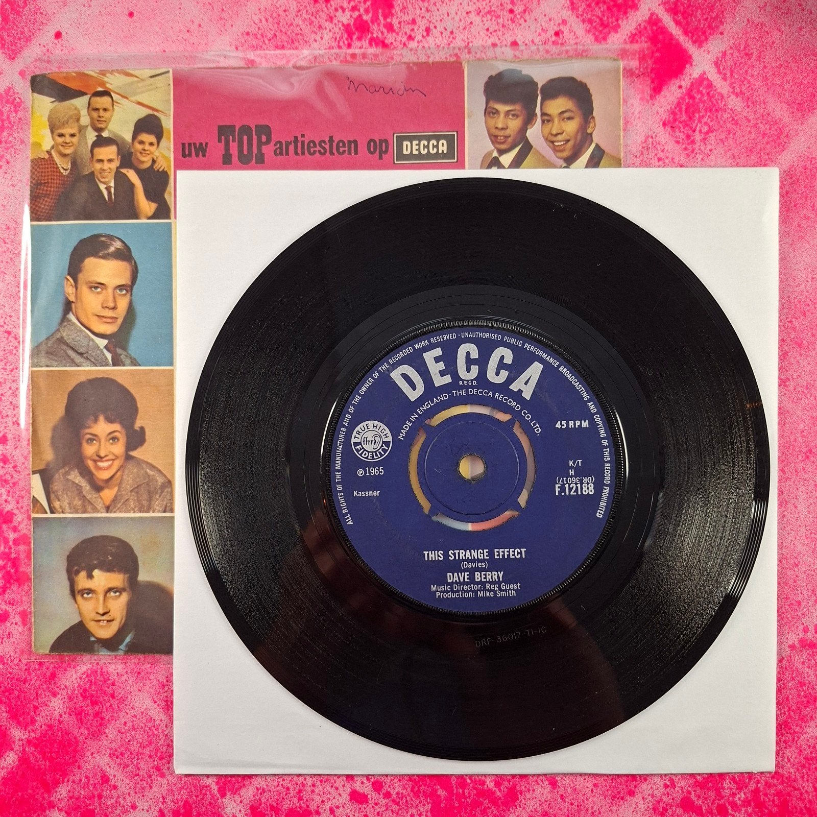 Dave Berry This strange Effect single.            Star45, Cd's en Dvd's, Vinyl Singles, Gebruikt, 7 inch, Single, Pop