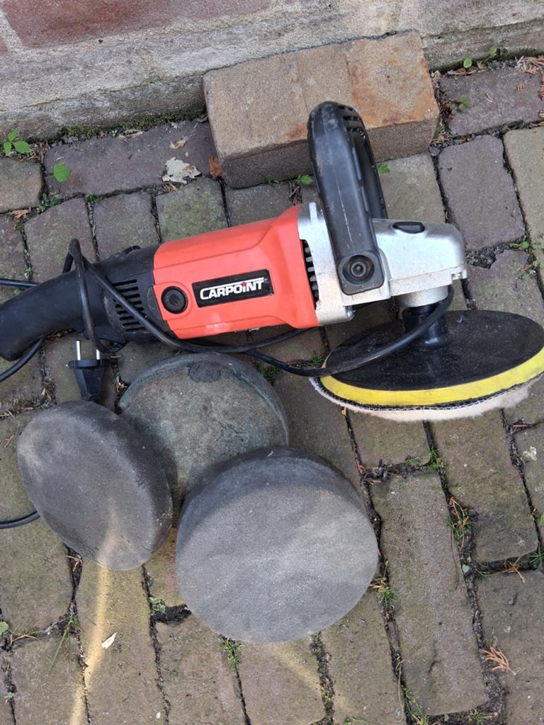 Carpoint Polijstmachine met accessoires, Ophalen of Verzenden, Gebruikt, Minder dan 600 watt, Overige typen